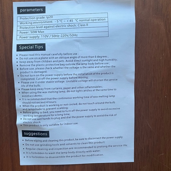 NIB Bealuxur Candle/Wax Melt Warmer Lamp w. 2 Bulbs,Timer & Dimmer - Picture 6 of 14